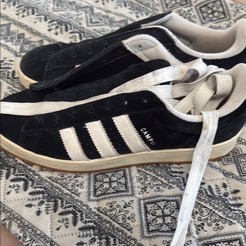 Adidas Black and White Sneakers Classic Design